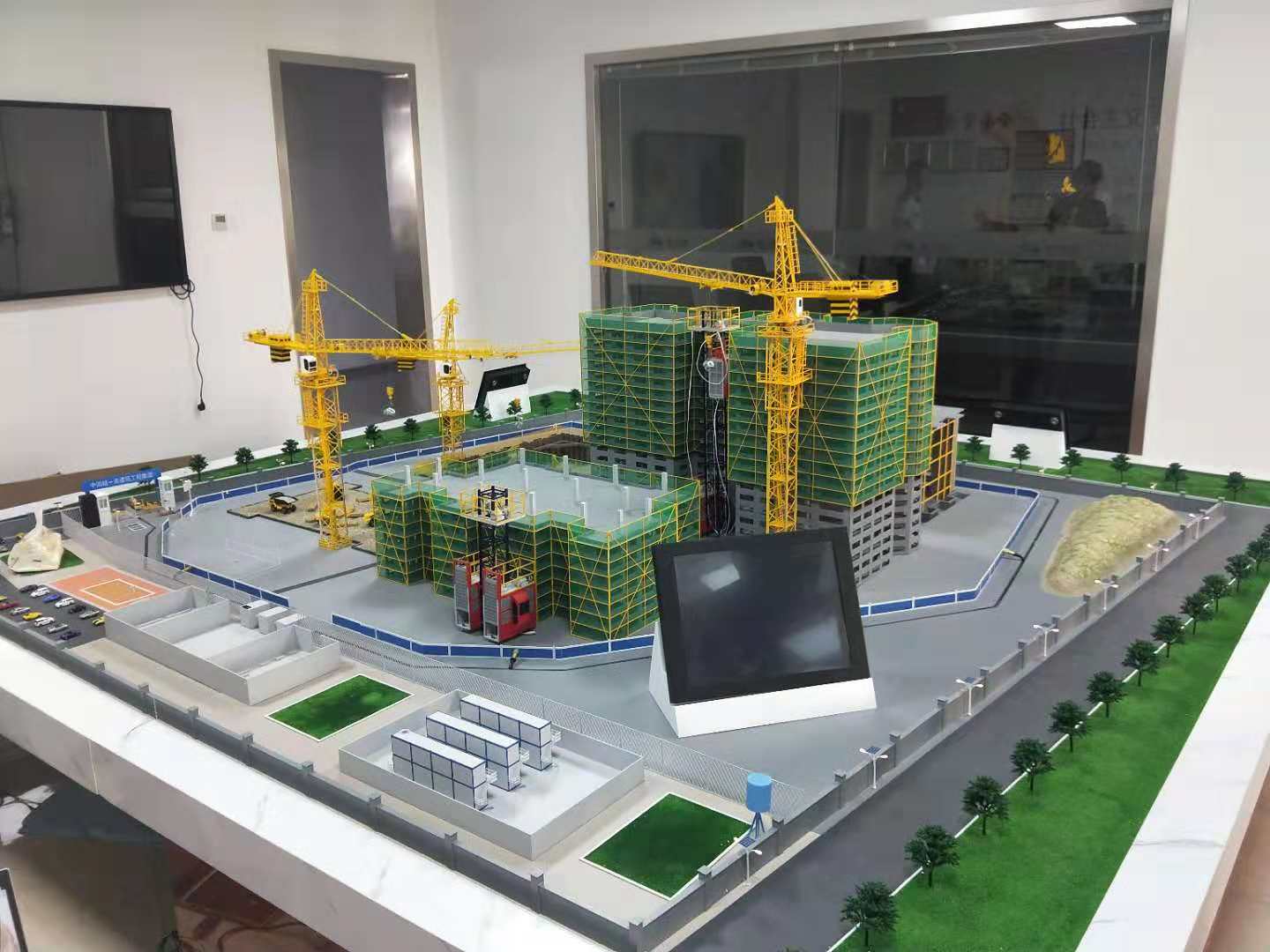 奇台县建筑施工场景模型